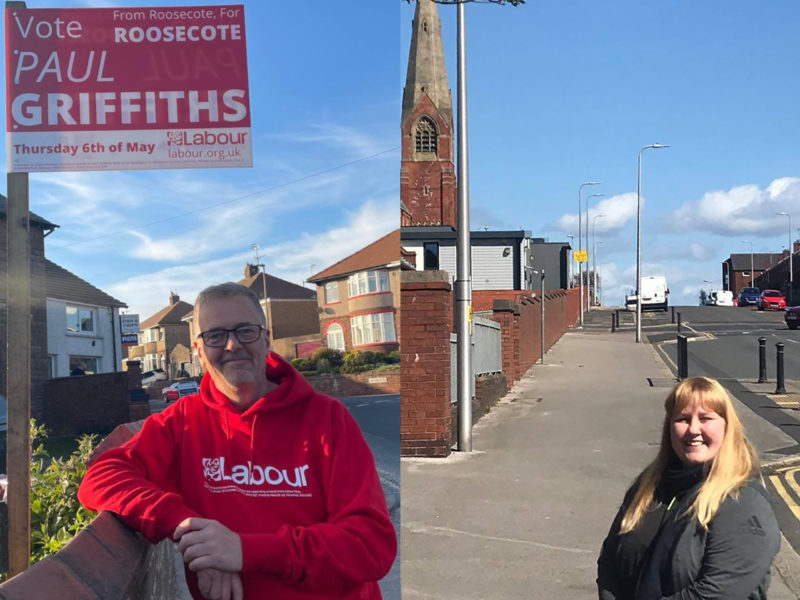 Paul & Jo our recent candidates for Barrow Borough By-elections