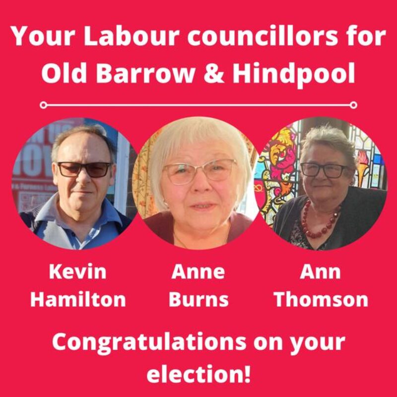 OLD BARROW & HINDPOOL: Anne Burns, Kevin Hamilton & Ann Thompson