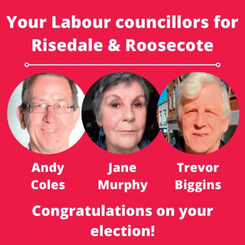 RISEDALE & ROOSECOTE: Trevor Biggins, Andy Coles & Jane Murphy