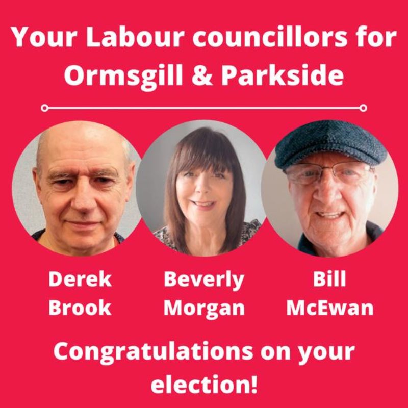 ORMSGILL & PARKSIDE: Derek Brook, Bill McEwan & Beverly Morgan